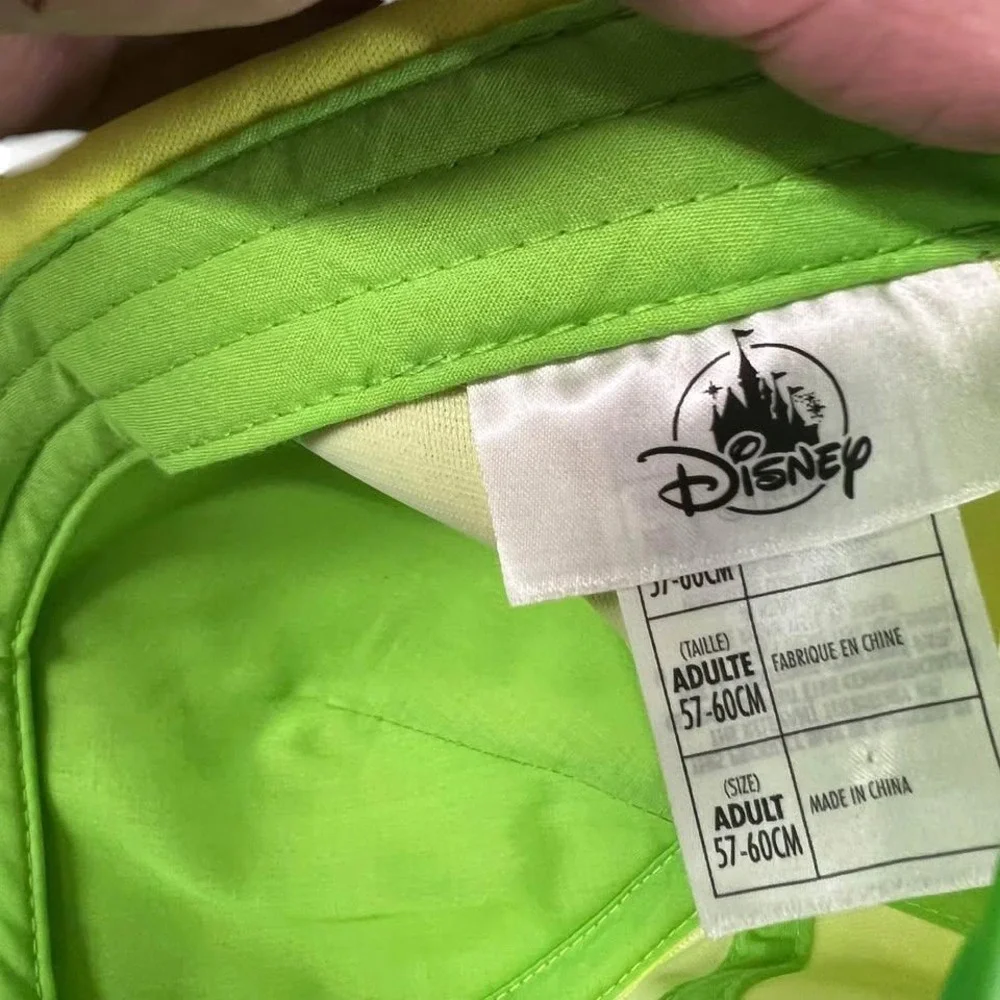 Walt Disney World Retro Neon Green Visor Baseball Style‎ Cap-Hat Adult Hat Only